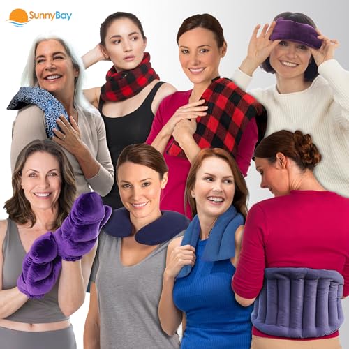 SunnyBay Heating Pad, Neck and Shoulder Wrap, 6x11 inch, Meadow - color: Meadow and Melody Flowers