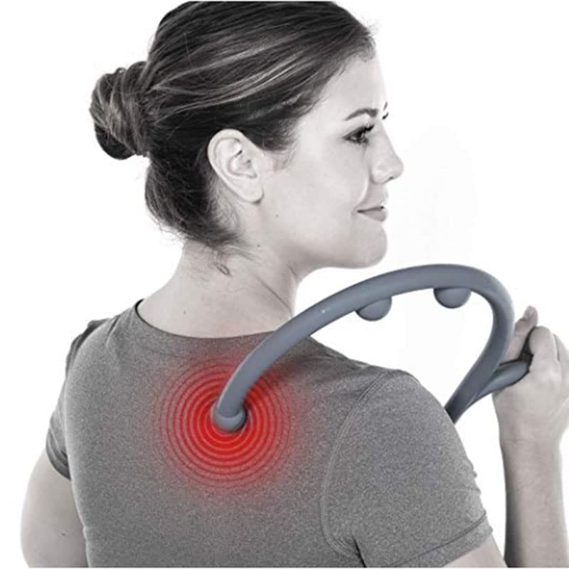 Mount Plus MP005 Back Massager Handheld Tool | Back and Neck Massager | Trigger Point Therapy Self Massage Tool | Fibromyalgia Pain Relief (1 Pack Purple) - color: 1 Pack Purple