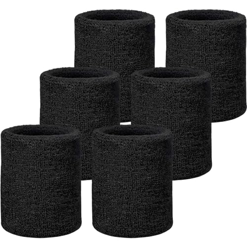 WILLBOND Wrist Sweatbands - color: Black