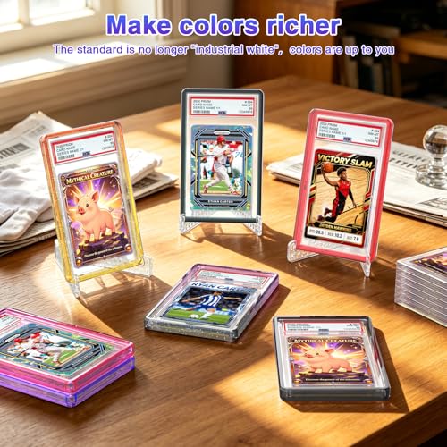For PSA Graded Card Slab Protector Case Blue - color: Blue