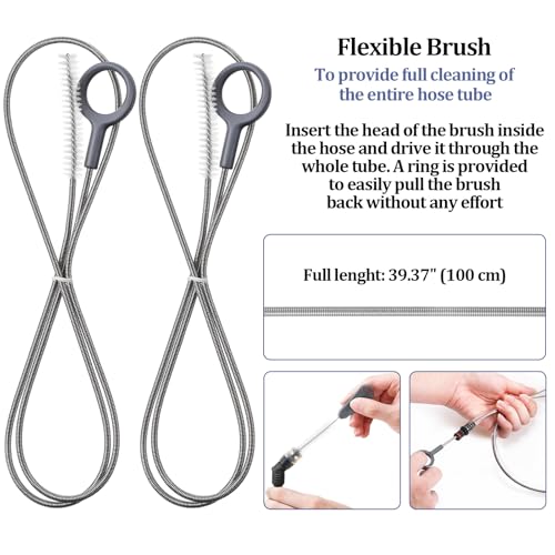 Patelai 2 Set 8 in 1 Reservoirs Hydration Bladder Cleaning Kit - color: Gray
