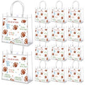 Aliceset 12 Pcs Football Gift Bags Bulk Transparent Football Goodie Bags with Handles Reusable PVC Gift Totes for Game Day Sports Birthday Parties Team Events Gifts Treat - style: Football