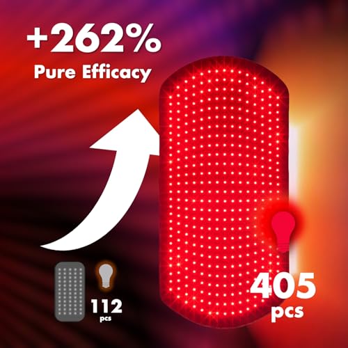 ALLOLO Red Light Therapy for Body, 3 in 1 LEDs Red Light Therapy Belt - size: 32.7"*15.7"