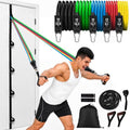 Resistance Bands Set with Handles and Door Anchor for Full Body Workout