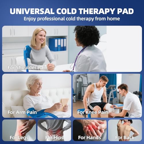 Ice Machine for Knee After Surgery Cold Therapy Cryotherapy Machine with Timer Knee Replacement Surgery (Blue)
