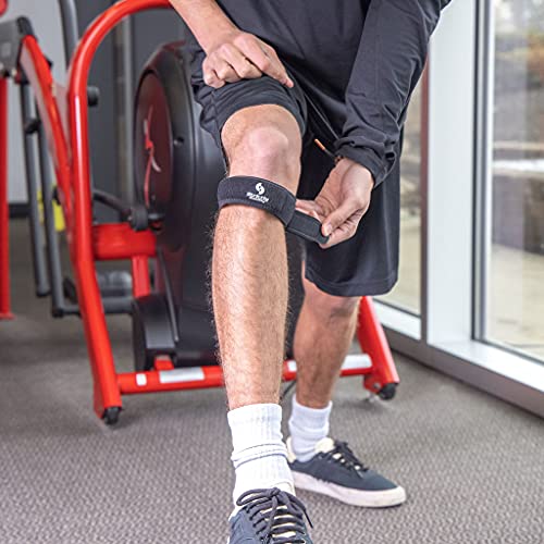 Patellar Tendon Knee Strap for Pain Relief for Athletic Support, Jumper’s Knee, Runner's Knee and Tendonitis (One Size)