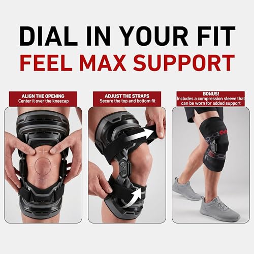 McDavid Heavy Duty Hinged Knee Brace for Men, ACL MCL PCL, Side Stabilizers - size: Small, style: Left Knee
