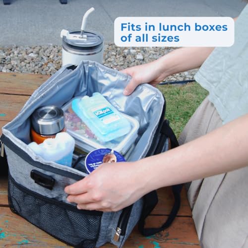 Cryopak ICEpak Hard Shell Reusable Ice Packs for Coolers and Lunch Box Use, Freezer Safe Gel Design, Professional Grade Cooling, Non-Toxic and BPA Free, Essential Travel Accessories - size: Lunch (3 Pack)