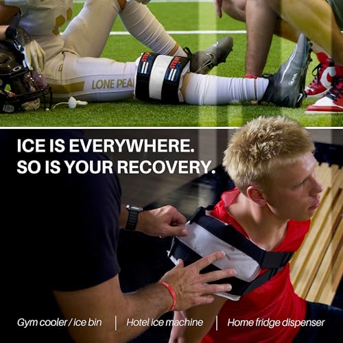 an Ice Bag that is Fillable, Reusable & Wearable - Instant Cold and Heat Therapy for Shoulder, Knee, Elbow & Back Pain Relief - Injuries, Inflammation & Recovery - 7.5" x 18" -White - color: White
