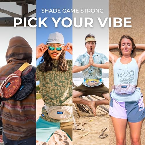 KAVU Canvas Spectator Belt Bag, Cotton Fanny Pack for Travel - color: Sand Blot