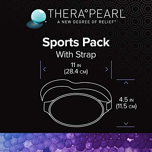 TheraPearl-14070 Color Changing Reusable Hot Cold Pack with Strap, Sports Size Ice Pack with Gel Beads, 11" x 4.5" - size: 11" x 4.5", style: New Version