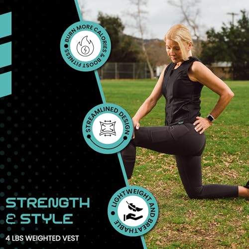 Challenge Weighted Workoutwear 4 lb Weighted Fitness Vest for Women - size: medium