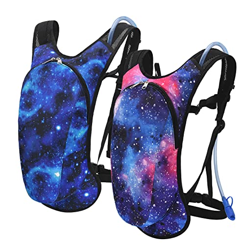 Roptat Hydration Backpack Pack with 2L Hydration Bladder - Lightweight Water Backpack Water Pouch for Women Men Running Riding Biking Music Festival