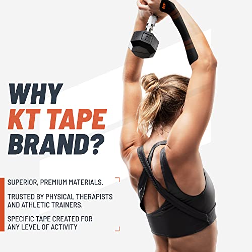 KT Tape, Pro Synthetic Kinesiology Athletic Tape, 20 Count, 10” Precut Strip - color: Epic Purple