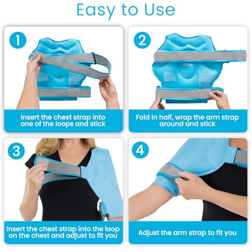 Arctic Flex Shoulder Ice Pack Wrap - Rotator Cuff Cold Therapy for Pain