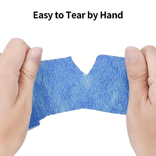 24Pcs Self Adherent Cohesive Bandage Wrap Self Adhesive Bandage Wrap 2 inch - color: Mix Color, size: 24Pcs