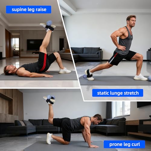 Original Dumbbell Foot Attachment Heavy Duty Durable, Practical Leg Ankle Curl Attachment Adjustable, Tbialis Raise Trainer Weight Holder Foot Strap for Weight Monkey Feet Foot Weights for Exercise