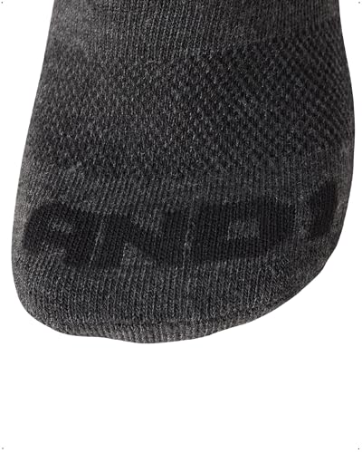AND1 Mens Athletic Crew Socks 24 Pack Cushioned Comfort Socks - color: Dark Grey Heather