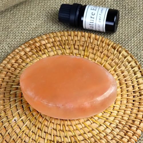 2 Pcs Leaf Shape Himalayan Salt Massage Stones Hot Massage Cold Massage Stones Set Warm Rocks Kit for Facial SPA3.93 * 2.76IN(10 * 7CM - size: LEAF SHAPE