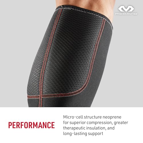 McDavid Calf Compression Sleeve for Men and Women – Latex-Free Light Support for Shin Splints, Varicose Veins, Calf Strains – for Running, Walking, Hiking - size: X-Large