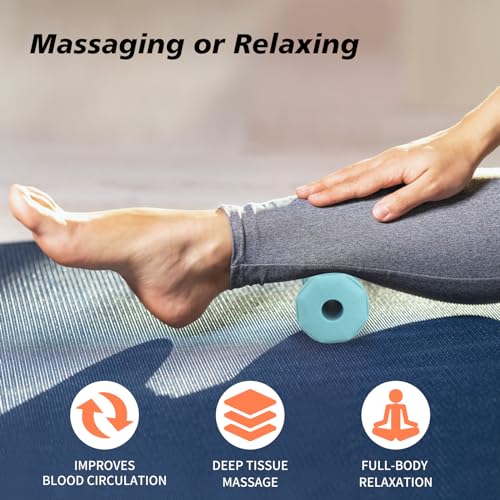 Blue Foot Massager Roller Set for Plantar Fasciitis, Arch&Heel Pain Relief - color: Blue Combination