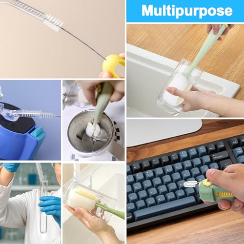 XANGNIER 5 in 1 Bottle Cleaning Brush Set,Multifunctional,7 Pcs - size: 7 pack