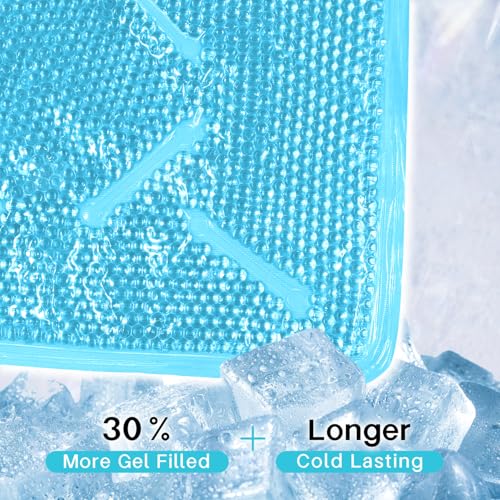 Ice Pack for Knee Pain Relief Reusable Gel Ice Wrap for Leg Injuries Swelling Knee Replacement Post-Surgery Recovery Adjustable Cold Therapy Wrap for Arthritis Meniscus Tear and ACL (Blue) - color: Blue
