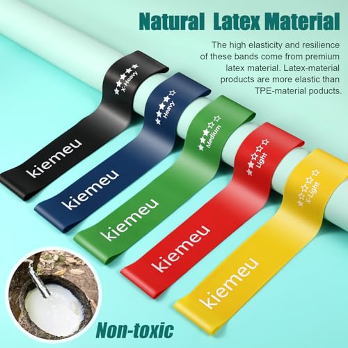 Latex Mini Loop Resistance Bands for Working Out Legs, 6 cm Wide Version