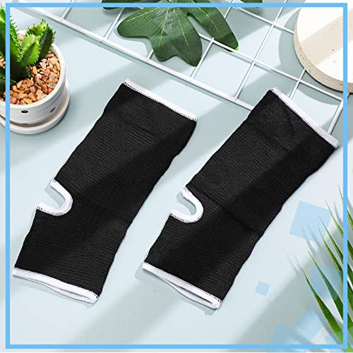 Haysandy 4 Pcs Kids Ankle Brace Support, Black, 10-15 Years - color: Black, size: 10-15 Years