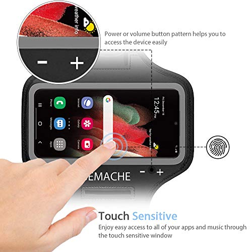 Running Armband for Samsung Galaxy S26/S25/S24/S23 Ultra (Black) - color: Black, size: 6.9" (S Ultra)