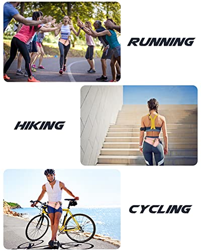 Running Belt, Waterproof Hydration Belt with Water Bottle Holder Hiking Walking Waist Pack Reflective Adjustable Fanny Pack Compatible for Phone Waistband Outdoor - color: Pink