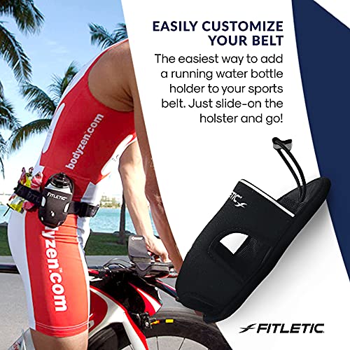 Fitletic Ultimate II Running Belt & 8 oz Extra Mile Water Bottle Bundle