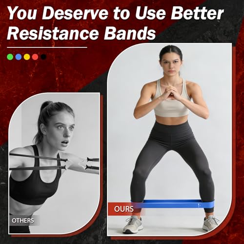 Resistance Bands for Working Out, 5 Levels Exercise Bands Set - color: Colorful