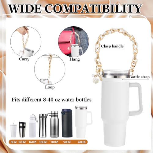 SiliFine Silicone Tumbler Strap Holder with Sling, Carrier - color: White