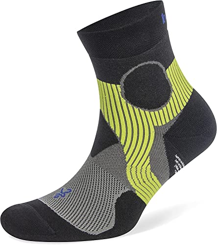 Quarter Support Socks by Balega - color: Light Grey/Black, size: Medium