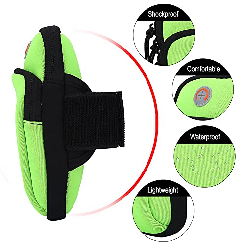 Phone Armband for Running, Outdoor Sport Running Jogging Exercise Gym Arm Wrist Pouch Armband Phone Cases Bag (Green) - color: Green