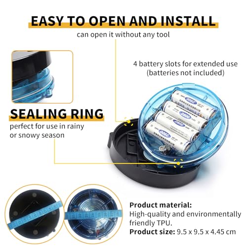Tumecos Emergency Flare Alert Warning Signal Caution Light LED Beacon Pro with Magnetic Base for Vehicle (White) - color: White