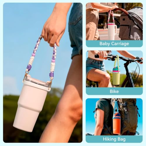Water Bottle Handle Strap Compatible with Owala Water Bottle - color: Blue