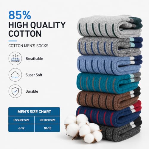 COOPLUS Mens Cushioned Ankle Running Socks Athletic Low Cut Moisture Wicking Cotton Short Sports Socks 7 Pairs - color: 7 Pairs Dark Gray