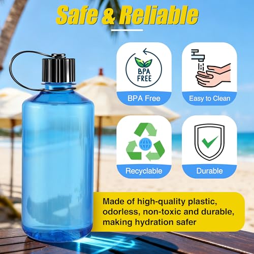Narrow Mouth Water Bottle Replacement Lid - color: Black