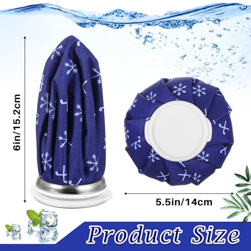 Honoson 4 Pack Reusable Ice Bag Hot Cold Bag Leakproof, Snowflakes Style - style: Snowflakes Style