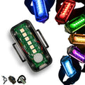 SpectraFLUX™ Wearable Multicolor Safety Light, USB Rechargeable, 12 Modes, Running Walking Cycling Biking Scooting, Including Red Taillight & White Headlight, Multiple Mount Options