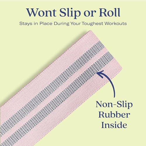 ALTA Booty Bands for Women, Non-Slip Fabric Resistance Bands for Working - color: Dawn