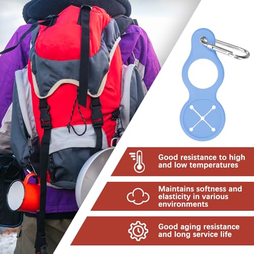 Water Bottle Hanging Buckle Clip [PCS] - Water Cup Holder with Towel Hook for Bike Portable Secure Bottle Holder - color: Blue
