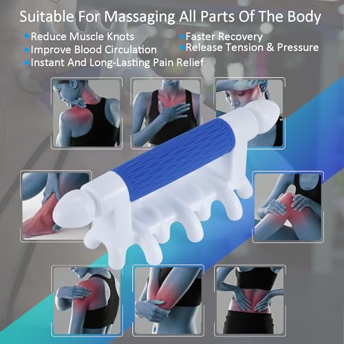 Fascia Massage Tool Myofascial Release Blaster Tools for Anti-Cellulite Skin Soothing Lymphatic Drainage Trigger Point Deep Tissue Neck,Shoulder,Lower Back,Psoas,Thighs,Butt & Full Body (Blue) - color: Blue, size: Small