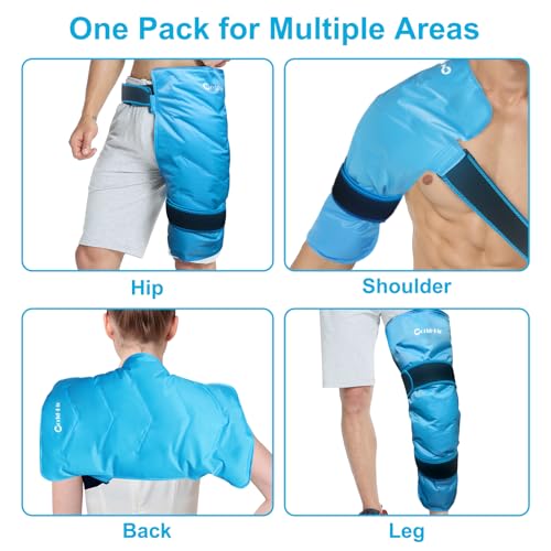 BLOBUSTE Full Back Ice Pack for Injuries, XXL, 21"x13" - style: ice pack for back pain reilef