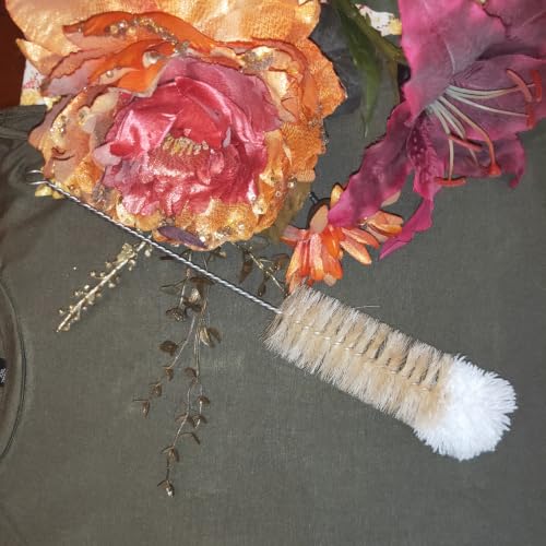 NewFerU Bottle Brush Thin Long Handle Large X 1, 2 in Natural Boar Bristle - color: Natual - Large