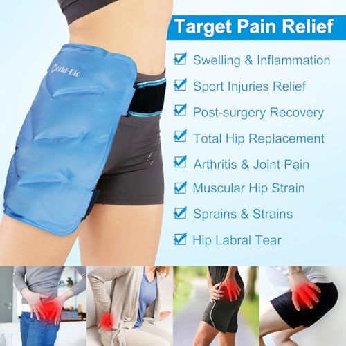 Hip Ice Pack Wrap for Hip Injuries & Surgery Recovery - style: ice pack for hip