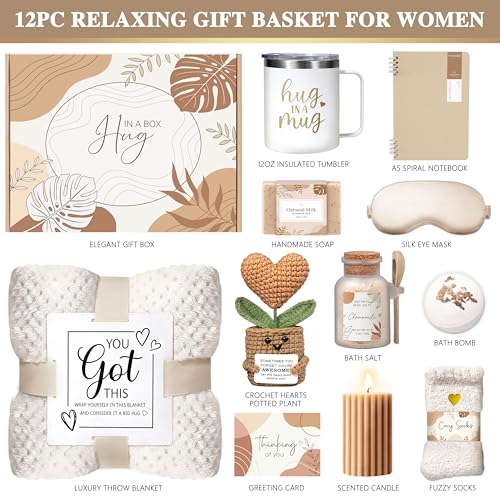 Get Well Soon Gifts Baskets for Women, Self Care Package After Surgery