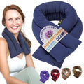 SunnyBay Lavender Heating Pad, Neck and Shoulder Wrap, 26x5 inch - color: Navy Blue